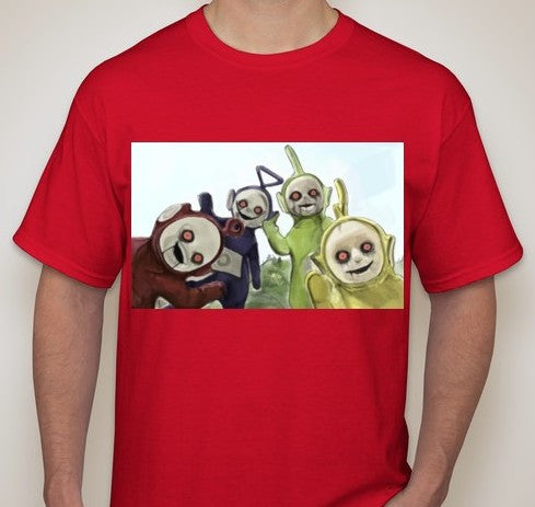 Teletubbies Zombie T-shirt | Blasted Rat For Sale