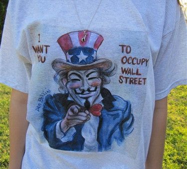 Anonymous Uncle Sam T-shirt | Dan Bellini Occupy Art | Blasted Rat For Sale