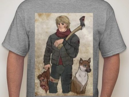 Disney Prince John Smith With Axe And Zombie Head T-shirt | Blasted Rat Hot on Sale