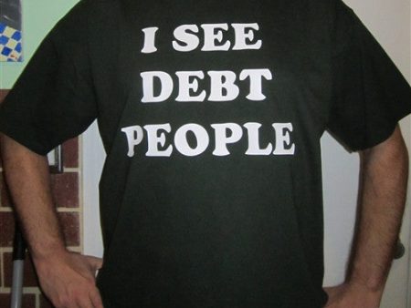 Occupy I SEE DEBT PEOPLE T-shirt | Blasted Rat Hot on Sale