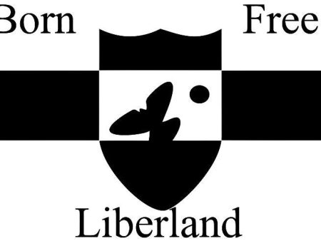 Liberland Born Free  |  Die Cut Vinyl Sticker Decal | Blasted Rat Online Hot Sale