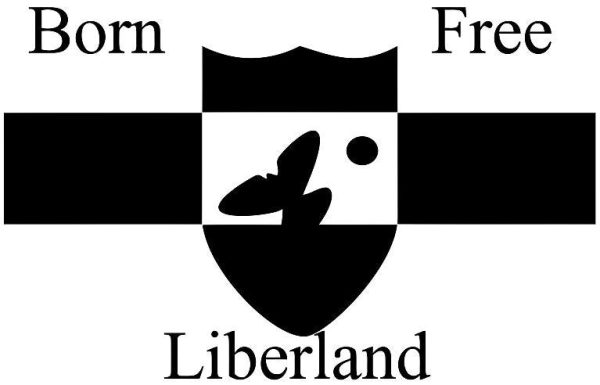 Liberland Born Free  |  Die Cut Vinyl Sticker Decal | Blasted Rat Online Hot Sale