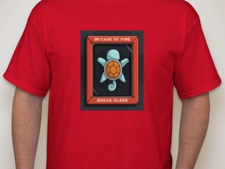 Pokemon Squirtle in Case of Fire Break Glass T-shirt | Blasted Rat Cheap