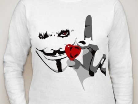 Anonymous Love Women Long Sleeve T-shirt | Blasted Rat Online Sale