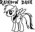 My Little Pony Rainbow Dash Variation4 - Die Cut Vinyl Sticker Decal Online