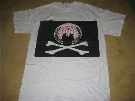 Anonymous Pirate Flag with Crossbones T-shirt | Blasted Rat For Sale