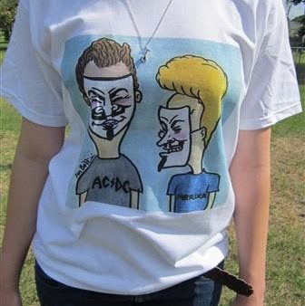 Anonymous Beavis & Butthead T-shirt | Dan Bellini Occupy Art | Blasted Rat Supply