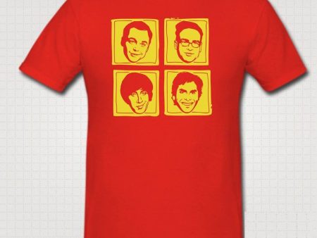 The Big Bang Theory Characters T-shirt Online Sale