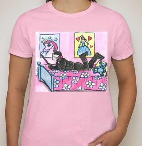 ACAB Riot Police Princess Women T-shirt | Dan Bellini Occupy Art | Blasted Rat Hot on Sale