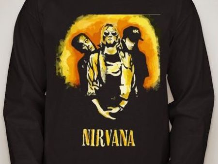 Nirvana Yellow Print Long Sleeve T-shirt | Blasted Rat Online Hot Sale