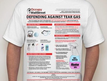 Defending Against Tear Gas Occupy Street Medic T-shirt | Blasted Rat Online now