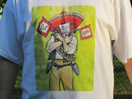 Anonymous Bandito T-shirt | Dan Bellini Occupy Art | Blasted Rat For Sale