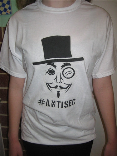 #AntiSec Anonymous T-shirt | Blasted Rat Online Sale