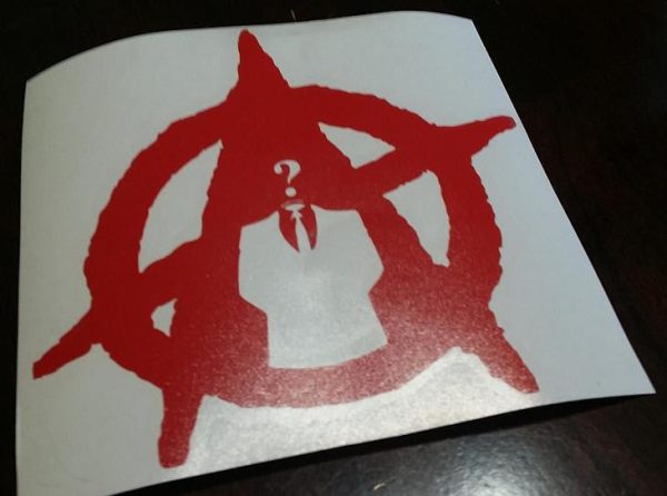 Anonymous Anarchy | Die Cut Vinyl Sticker Decal | Blasted Rat Supply