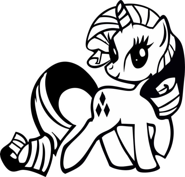 My Little Pony Rarity Variation5 - Die Cut Vinyl Sticker Decal For Sale