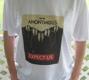 We Are Anonymous | Expect Us T-shirt | Blasted Rat Cheap