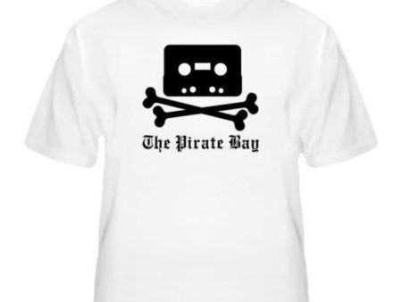 The Pirate Bay Black Casette Tape T-shirt | Blasted Rat Online Sale