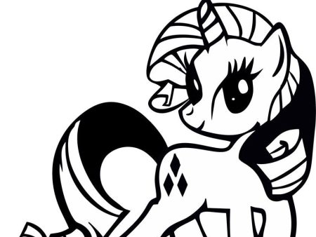 My Little Pony Rarity  Variation3 - Die Cut Vinyl Sticker Decal For Sale