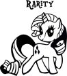 My Little Pony Rarity  Variation3 - Die Cut Vinyl Sticker Decal For Sale