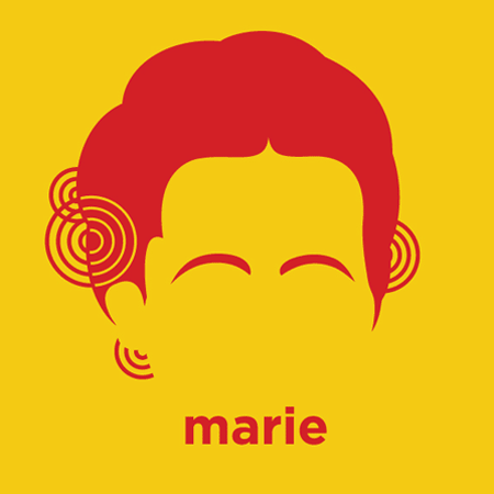 Marie Curie - Die Cut Vinyl Sticker Decal For Cheap