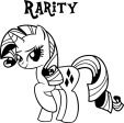 My Little Pony Rarity  - Die Cut Vinyl Sticker Decal For Cheap