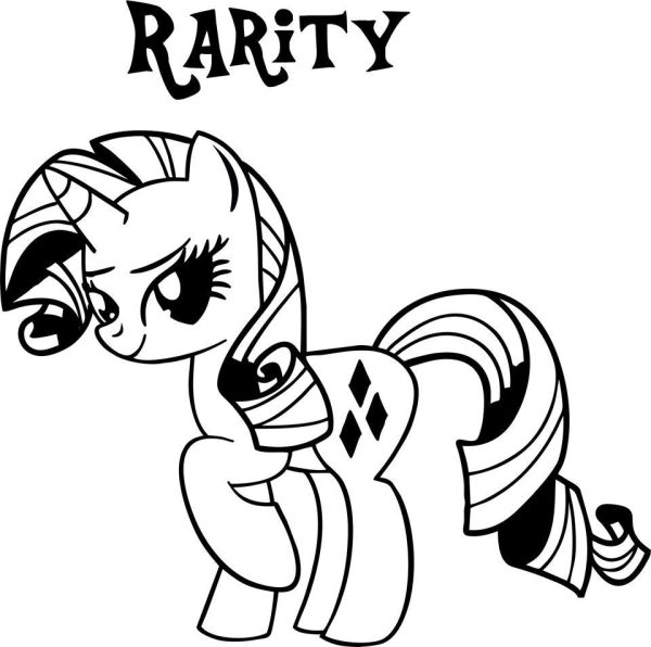 My Little Pony Rarity  - Die Cut Vinyl Sticker Decal For Cheap