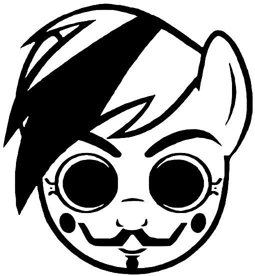 Anonymous Brony My Little Pony | Die Cut Vinyl Sticker Decal Discount