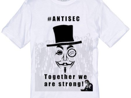 Anonymous #AntiSec Together We Are Strong T-shirt | Blasted Rat Discount