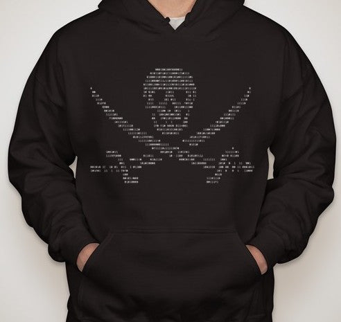 Anonymous Ascii Pirate Hoodie | Blasted Rat Online Sale