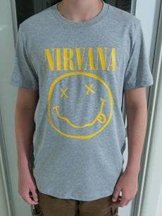 Nirvana Smiley T-shirt | Blasted Rat Online Hot Sale