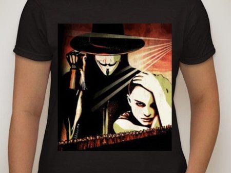 Anonymous V for Vendetta Natalie Portman Women T-shirt | Blasted Rat Online Sale