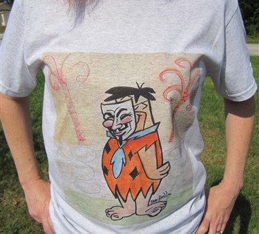 Anonymous Fred Flinstone T-shirt | Dan Bellini Occupy Art | Blasted Rat Online Sale