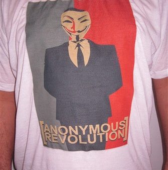 Anonymous Revolution T-shirt | Blasted Rat Cheap