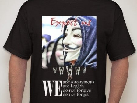 Anonymous Expect Us in Hoodies and Suits T-shirt | Blasted Rat Hot on Sale