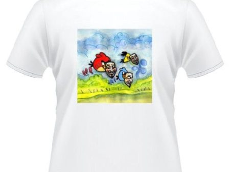 Anonymous Angry Birds T-shirt | Dan Bellini Occupy Art | Blasted Rat on Sale