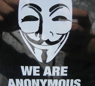 We Are Anonymous Mask | Die Cut Vinyl Sticker Decal | Blasted Rat For Cheap