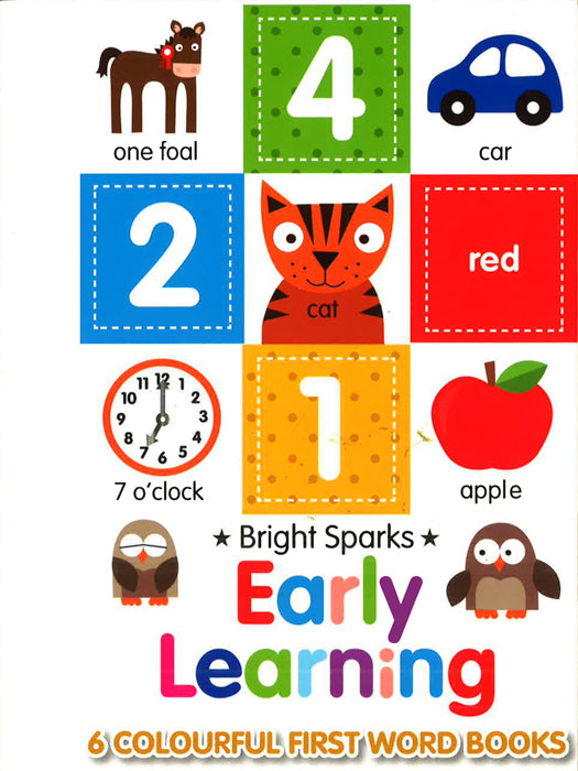 Early Learning - 6 Colourful First Word Books Online Sale